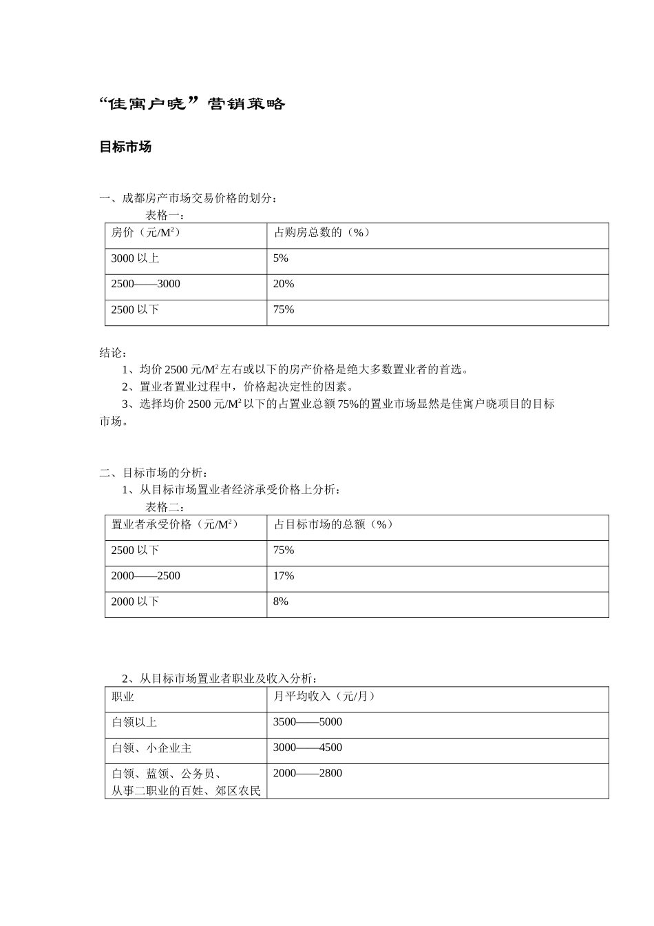 佳寓户晓营销策划案_第2页