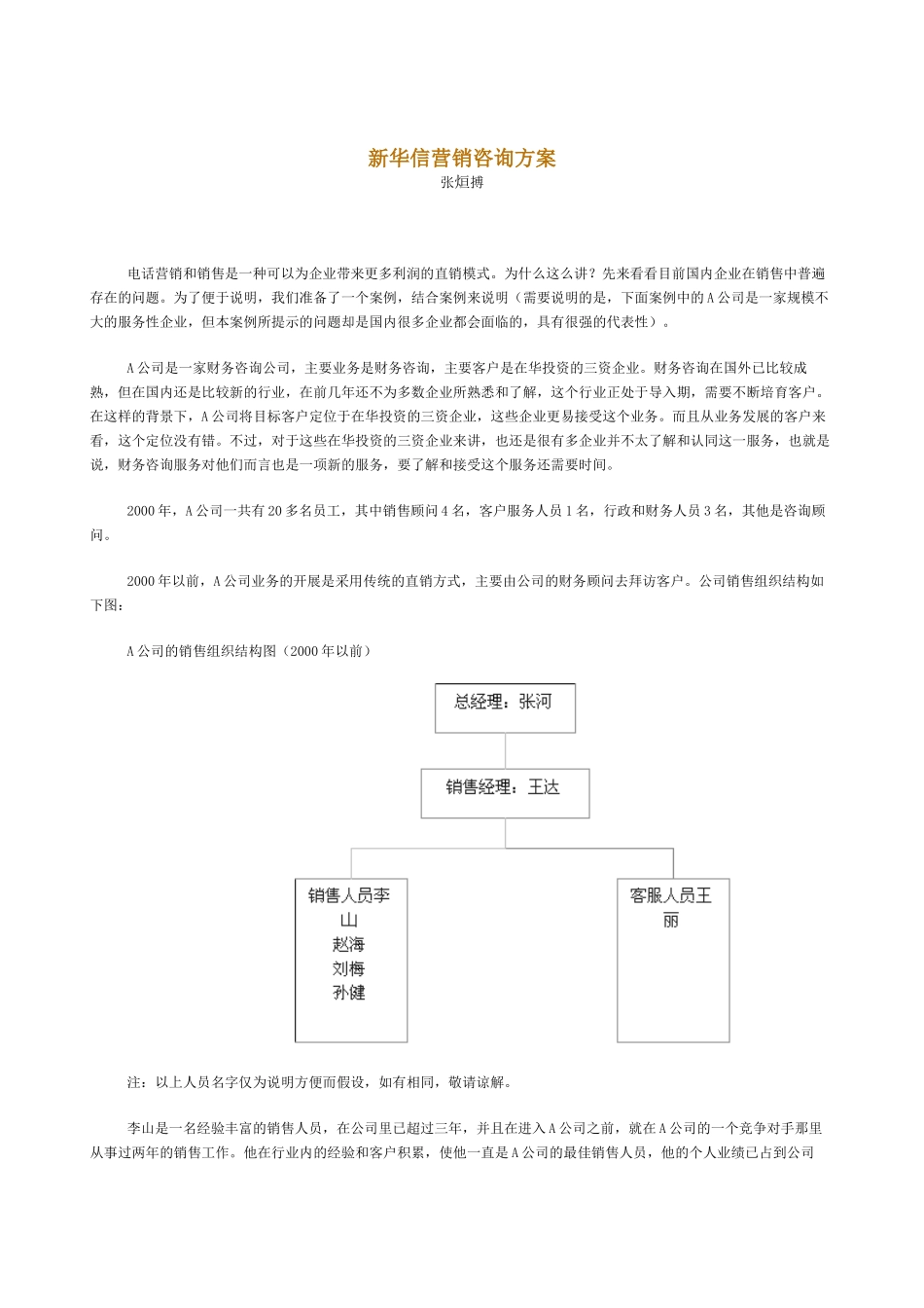 新华信营销咨询方案_第1页