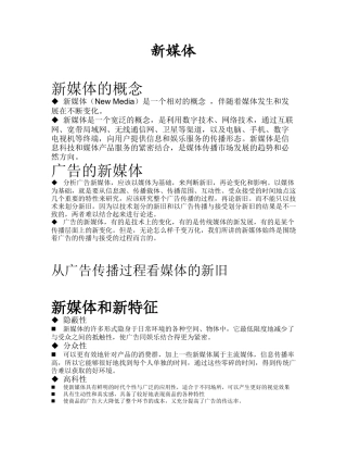 新媒体和广告