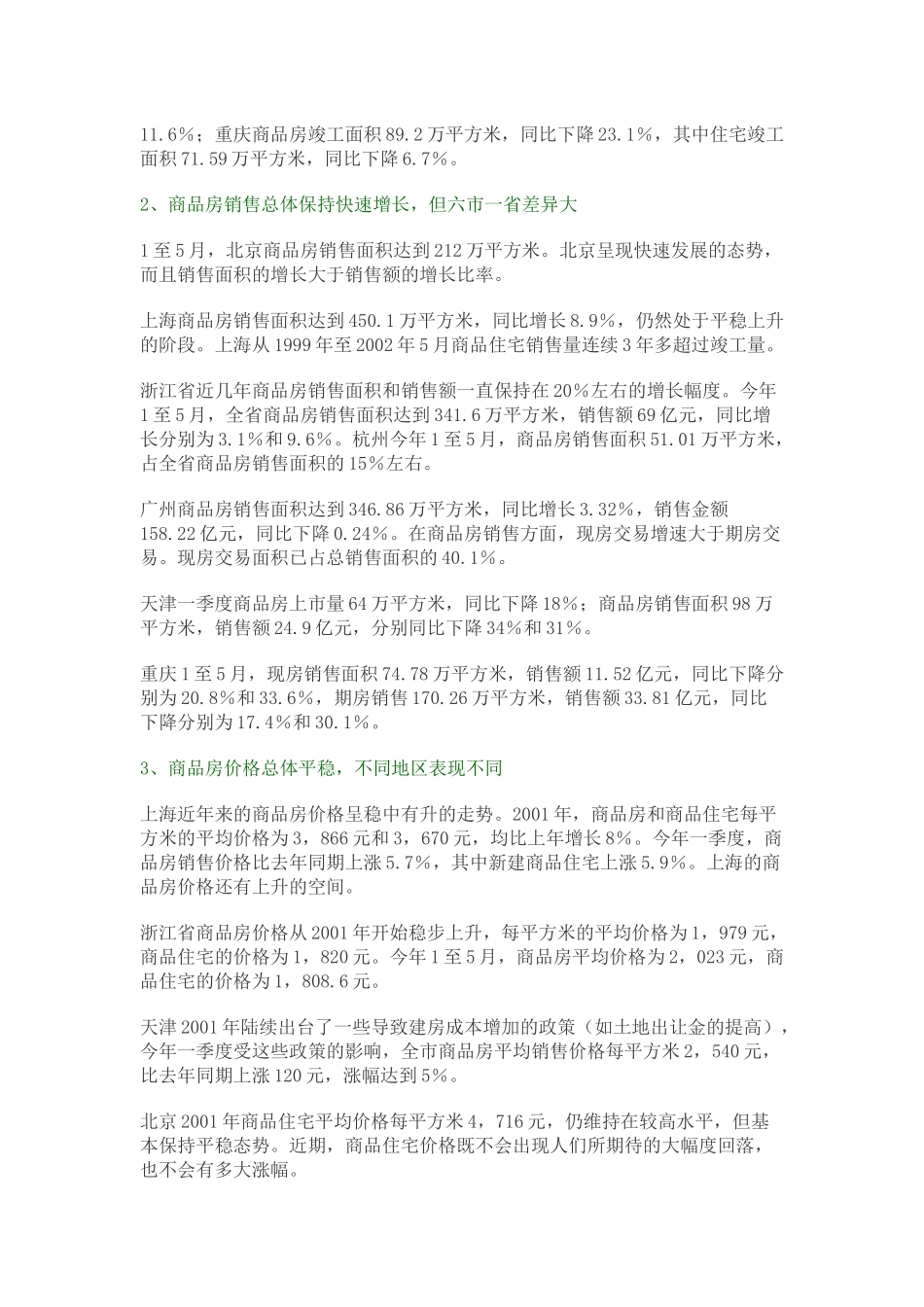 某省市房地产市场形势分析报告_第2页