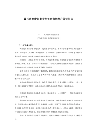 某商业街整合营销推广策略