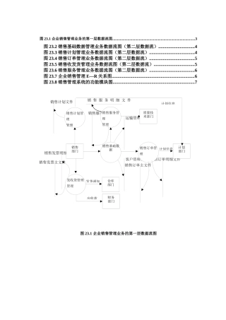 销售管理的数据流图简介