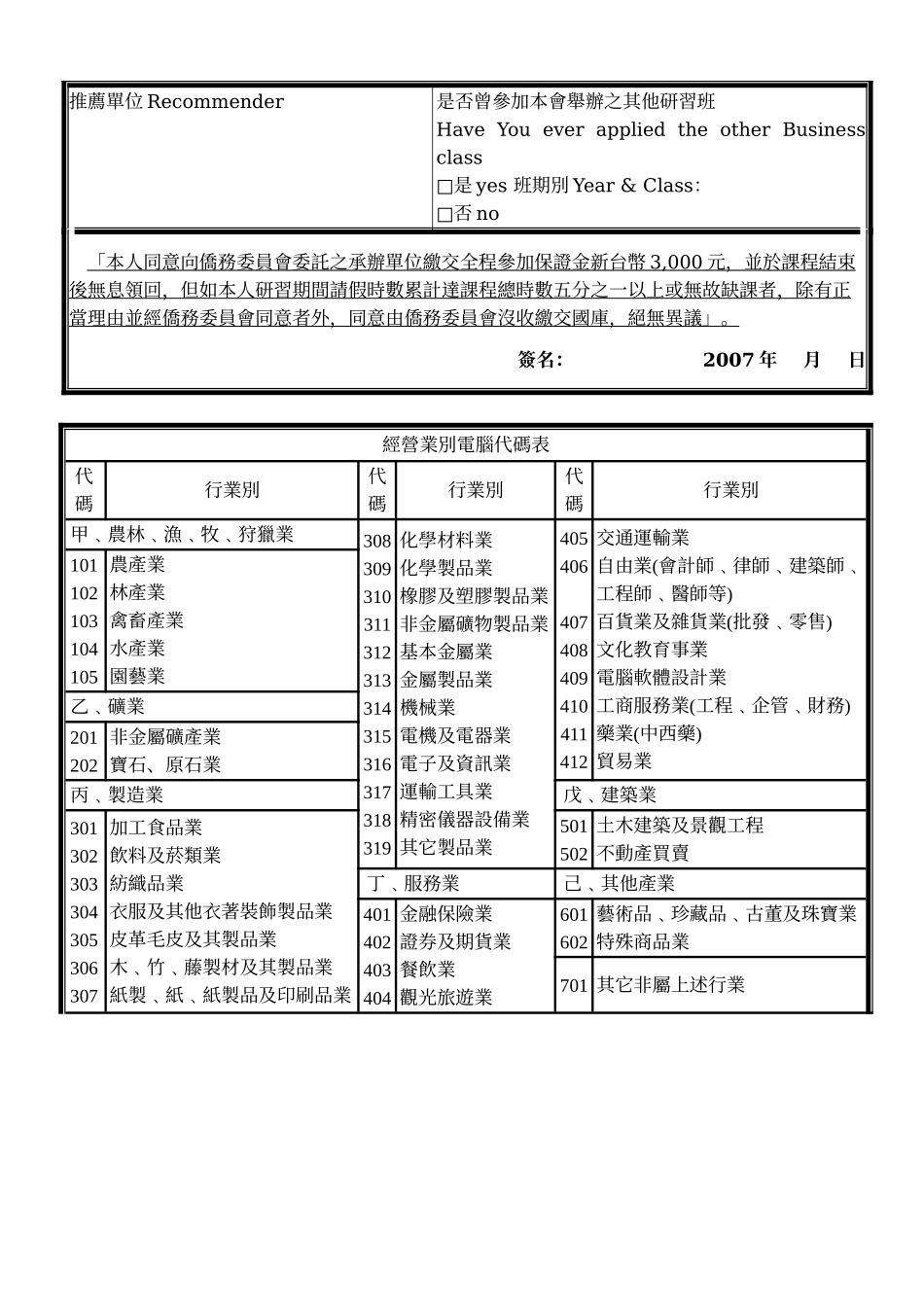 侨务委员会第4期海外侨商加盟台湾连锁店研习班报名表2_第2页