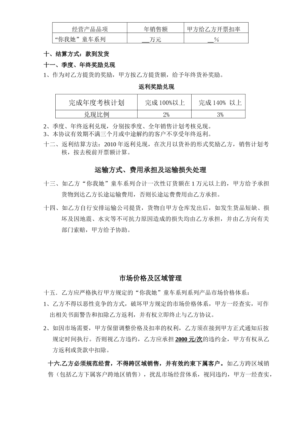 特约经销协议书_第3页