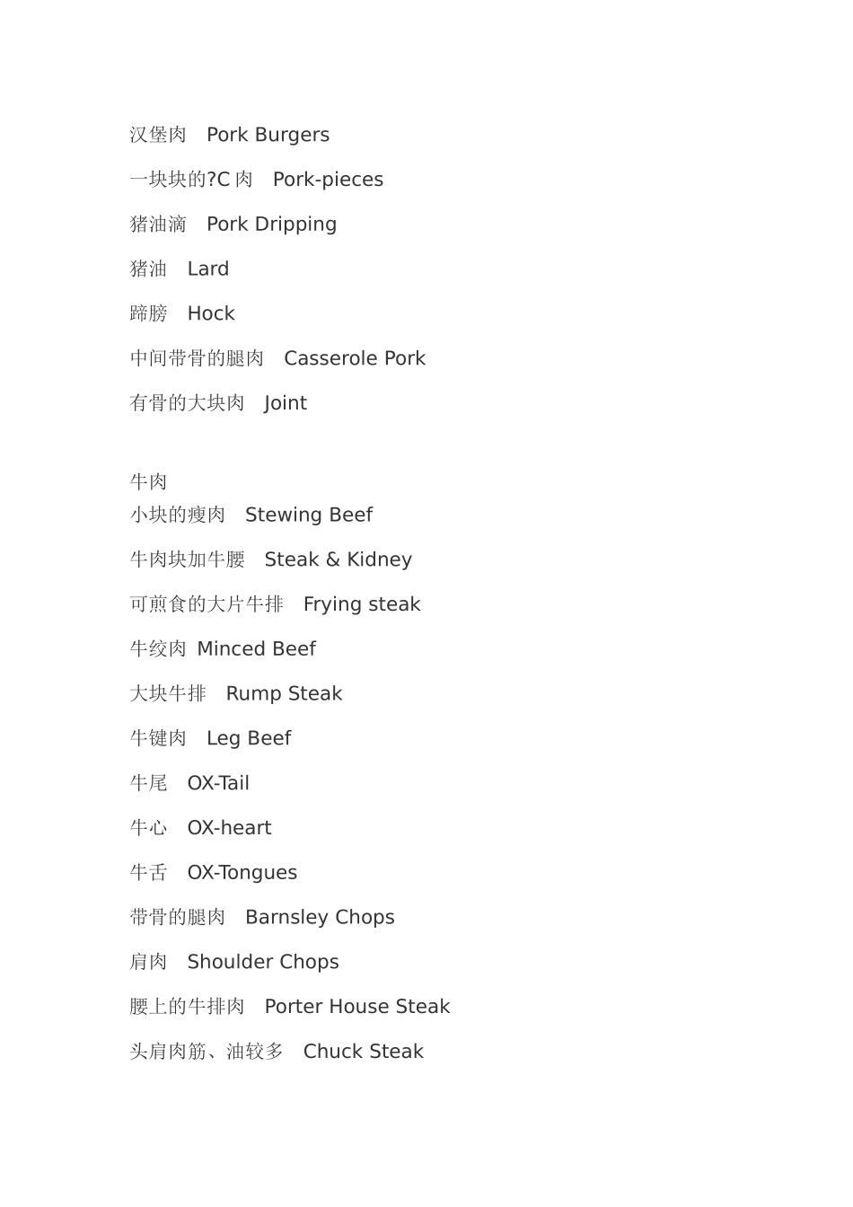 英语_超市物品英文名称_第3页