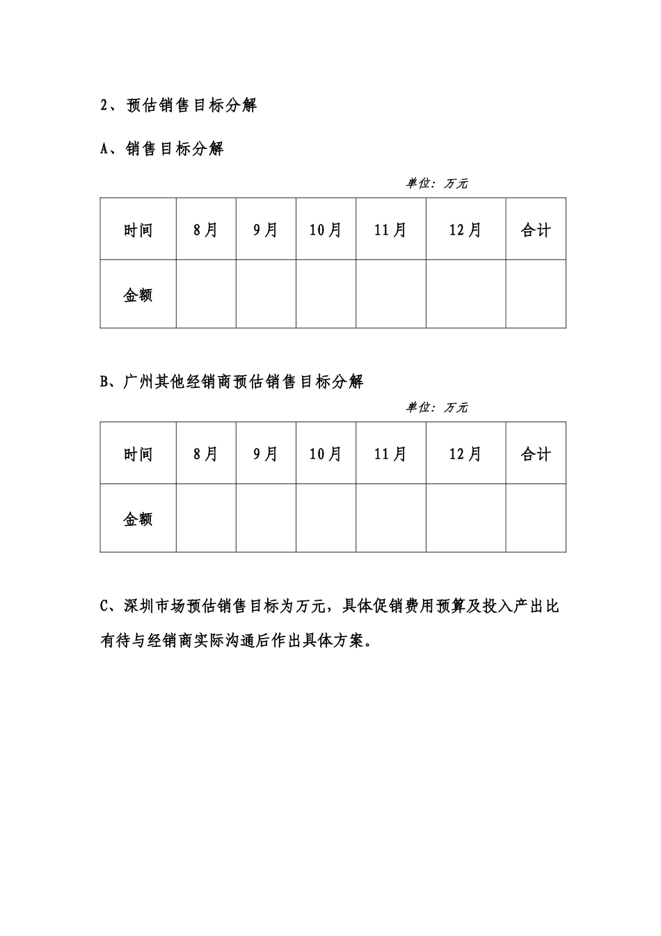 销售计划简要论述_第3页