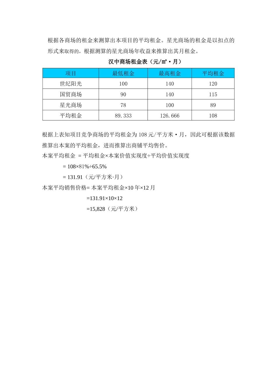 租金定价商铺公式[1]_第3页