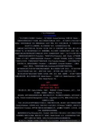试谈广告公司的组织结构