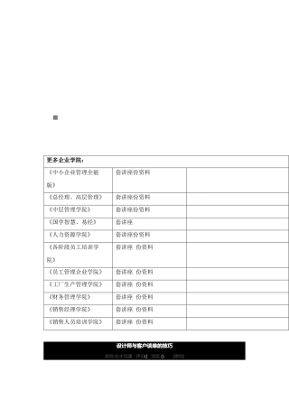 设计师与客户谈单的技巧传授
