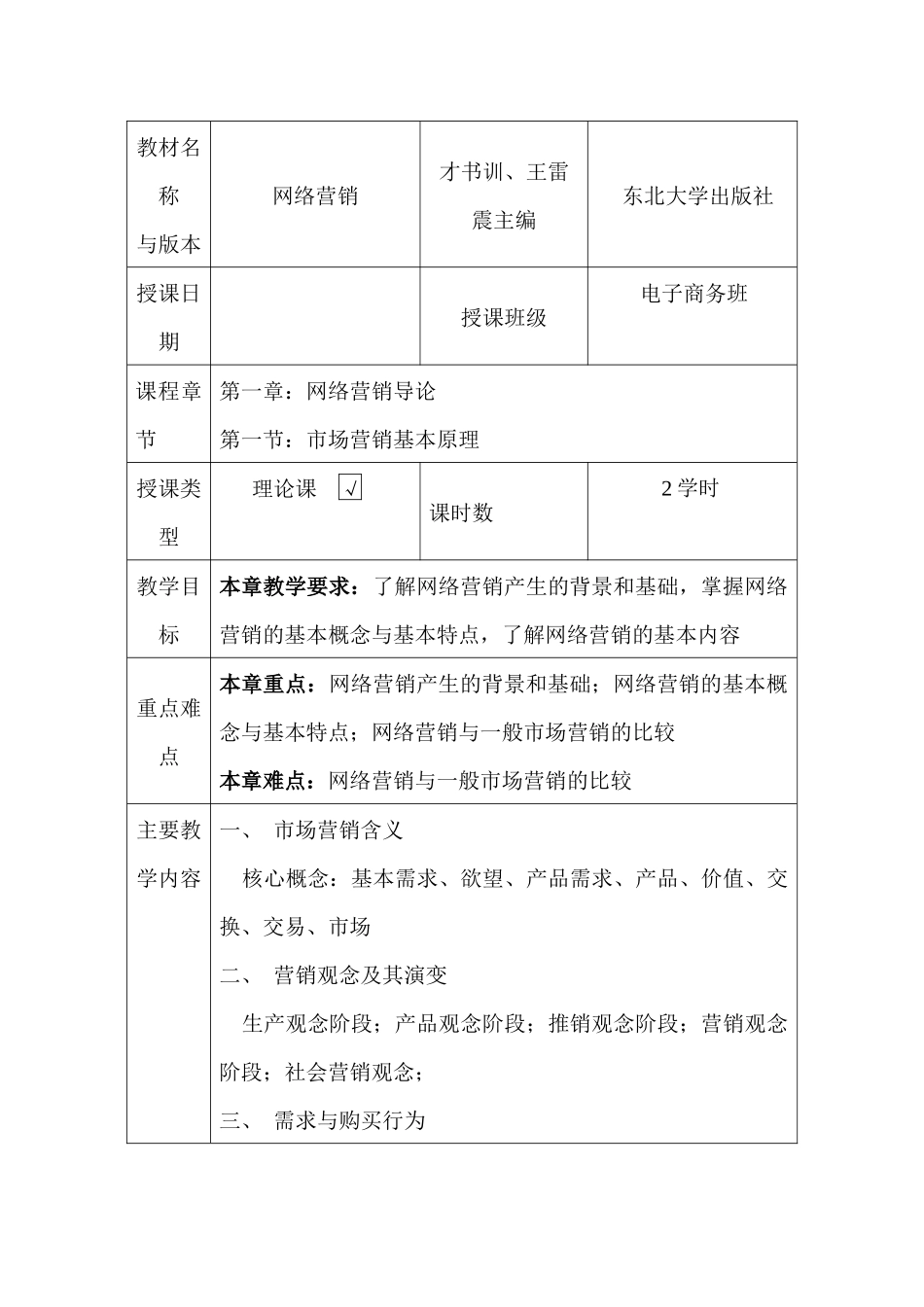 电子商务专业网络营销教案_第2页