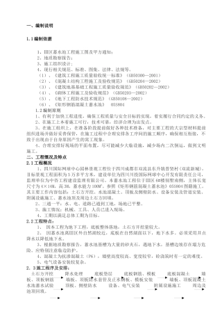 蓄水池施工方案
