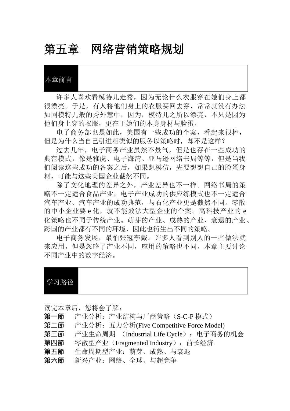现代企业网络营销策略建议书_第1页