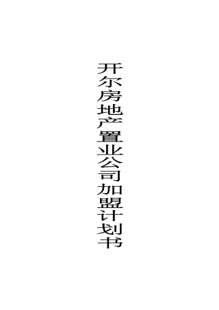 加盟推广计划书(7页)