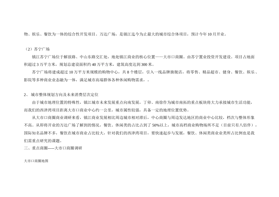 镇江市场商圈商业调研概况_第3页