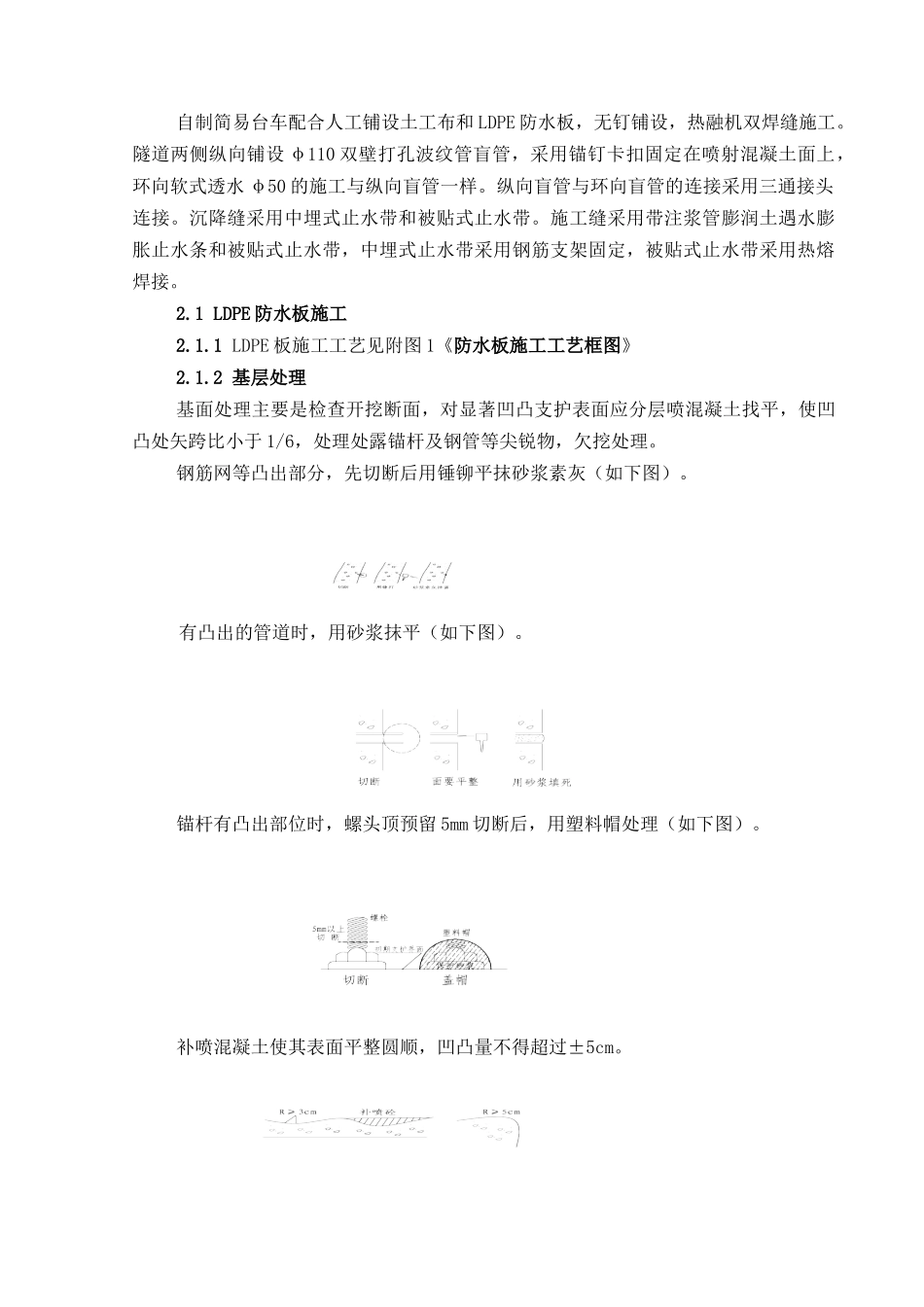 隧道防水层、止水带施工方案_第2页