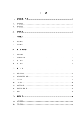 旋挖钻孔专项施工方案