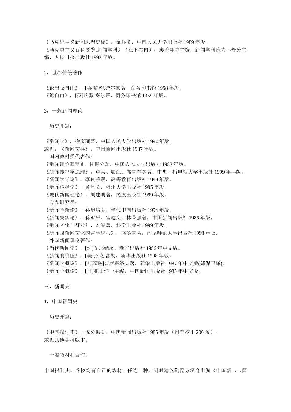 新闻学经典教材或书籍_第3页