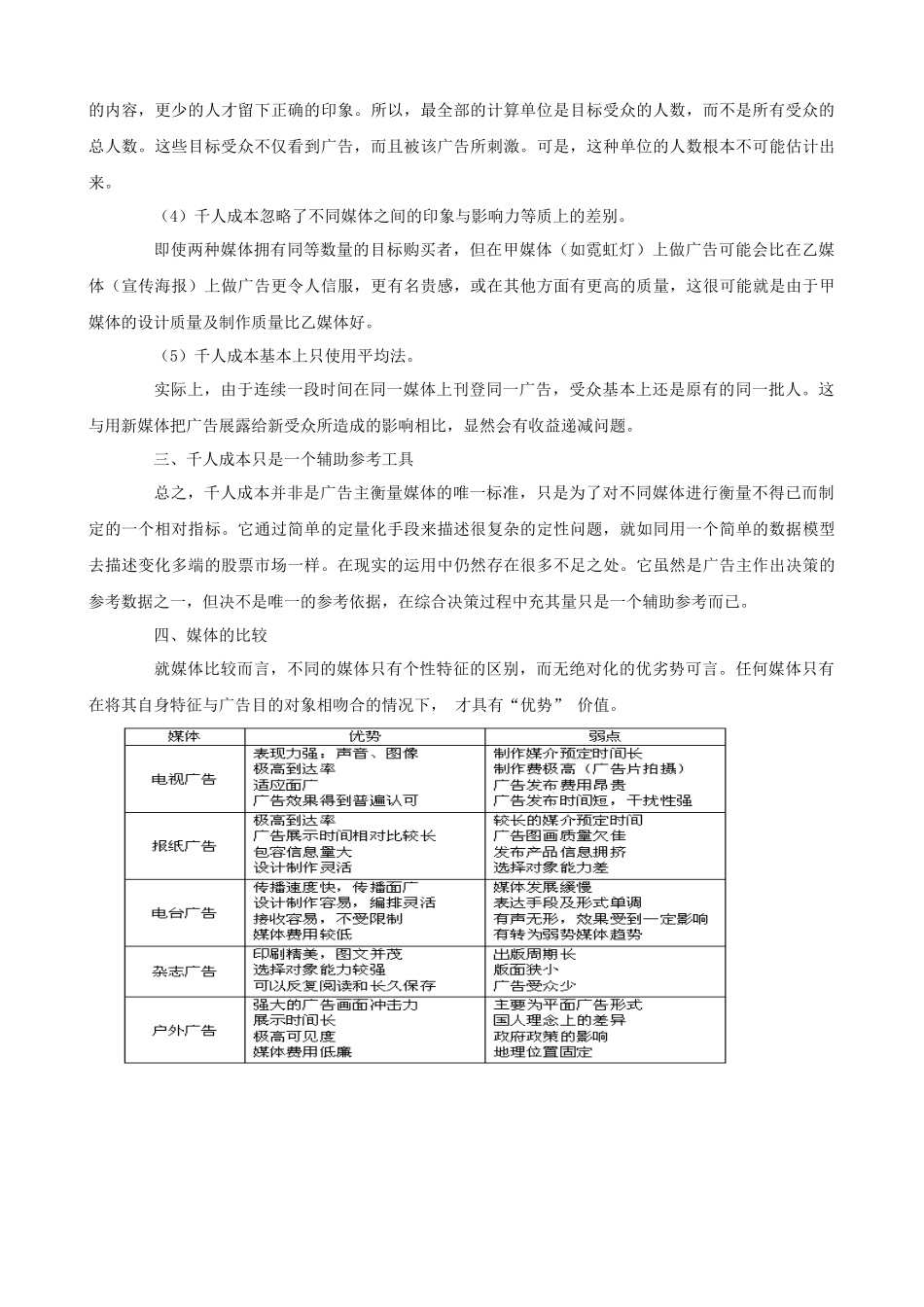 千人成本与媒体选择_第2页