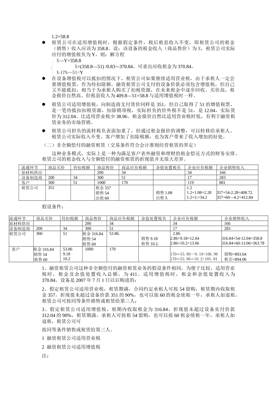 试谈融资租赁业务适用增值税的效果比较_第2页