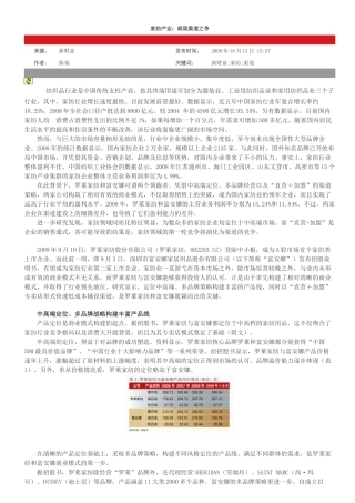 家纺行业恐现：渠道之争