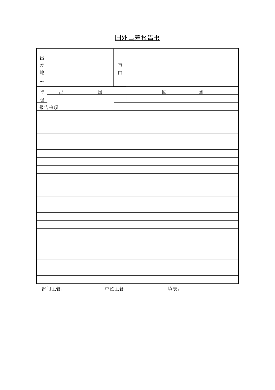 企业管理表格-出差业务报告书_第2页