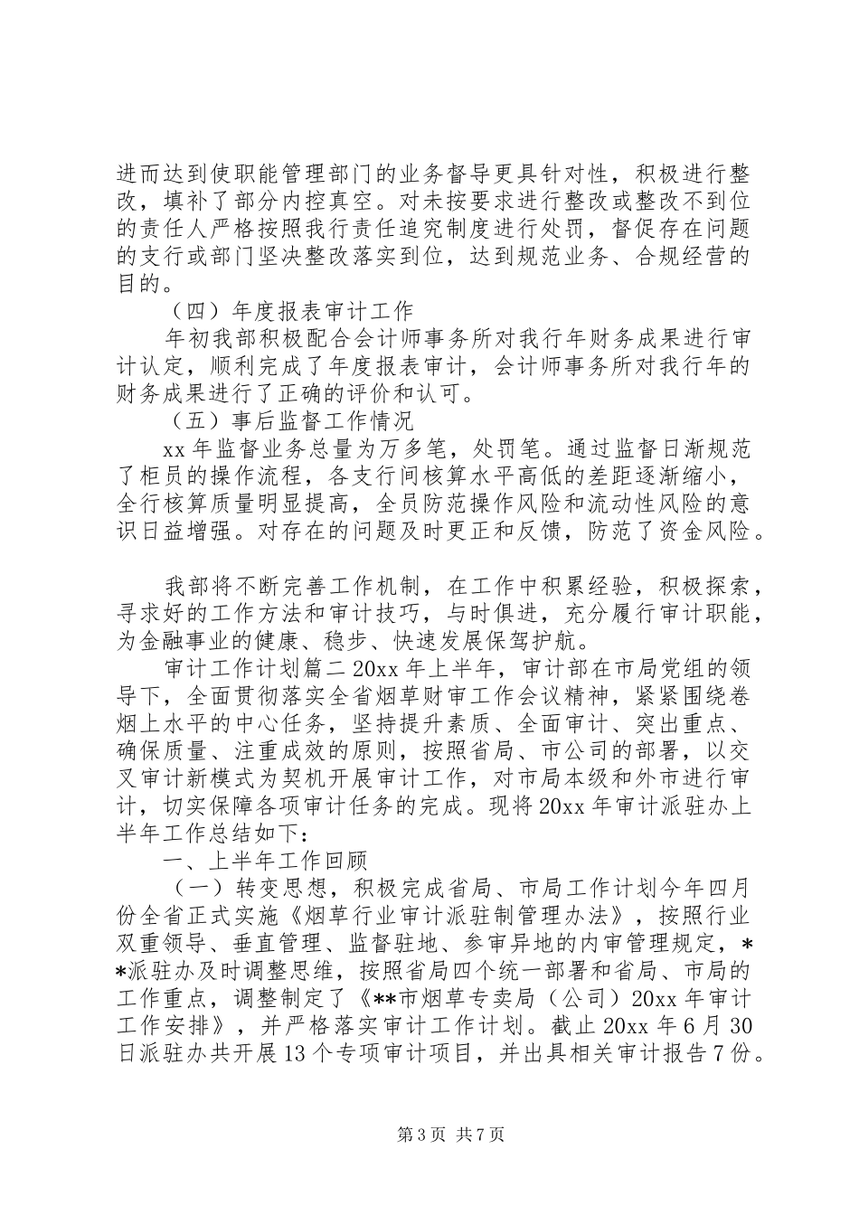 审计总体工作计划表_第3页