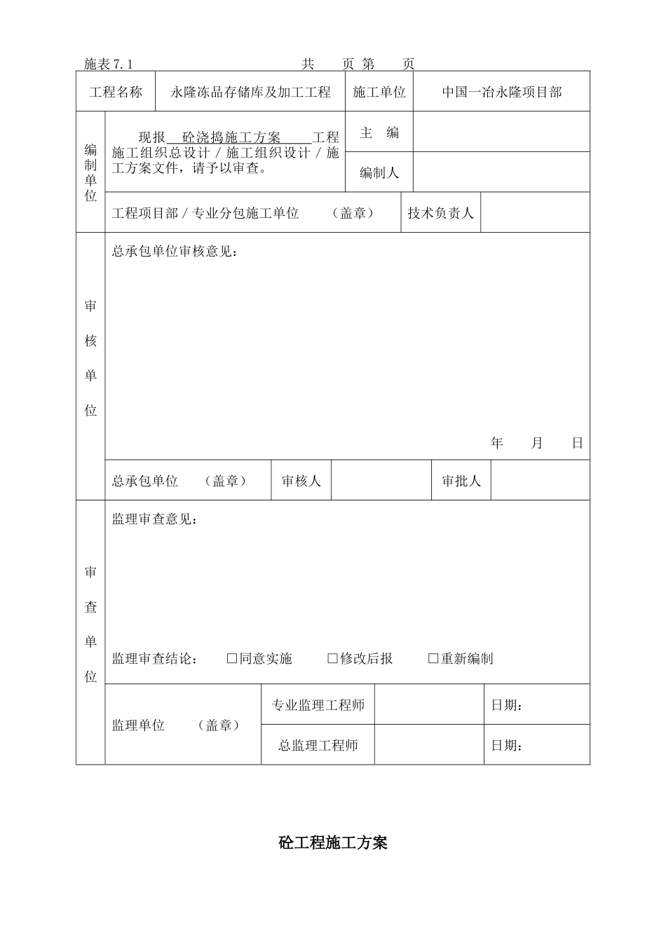 混凝土浇捣施工方案_第2页