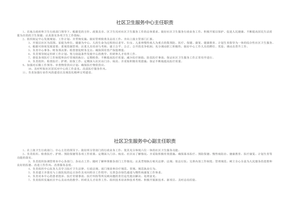 社区卫生服务中心主任职责_第1页