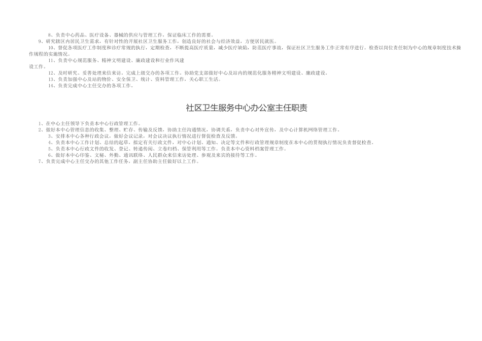 社区卫生服务中心主任职责_第2页