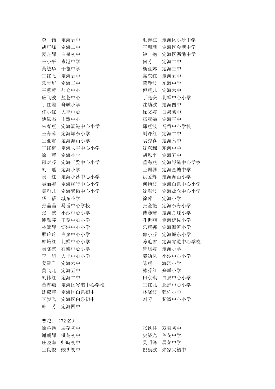 舟山市省农村素质提升工程《新课程教学评价》、《师德与教师职业_第2页