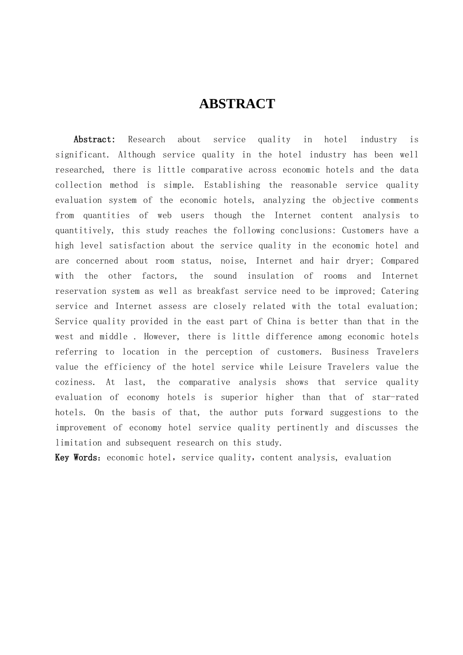 许俊华—基于内容分析法的经济型酒店服务质量评价分析_第2页