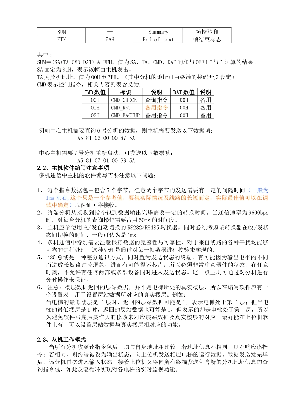 日立电梯监视系统通讯协议(国产梯加进口梯)_第2页