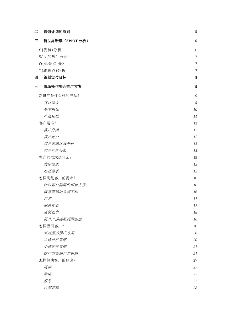新世界营销策略计划书_第2页