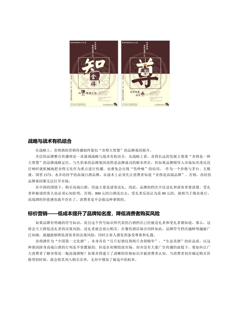 营销策划经典案例——舍得酒3_第2页