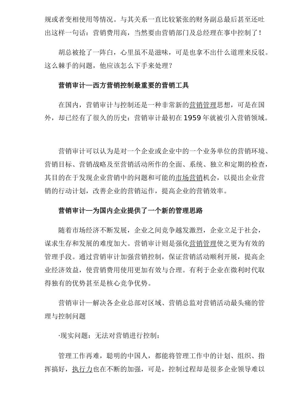 营销管理新主张－－营销审计(1)_第2页