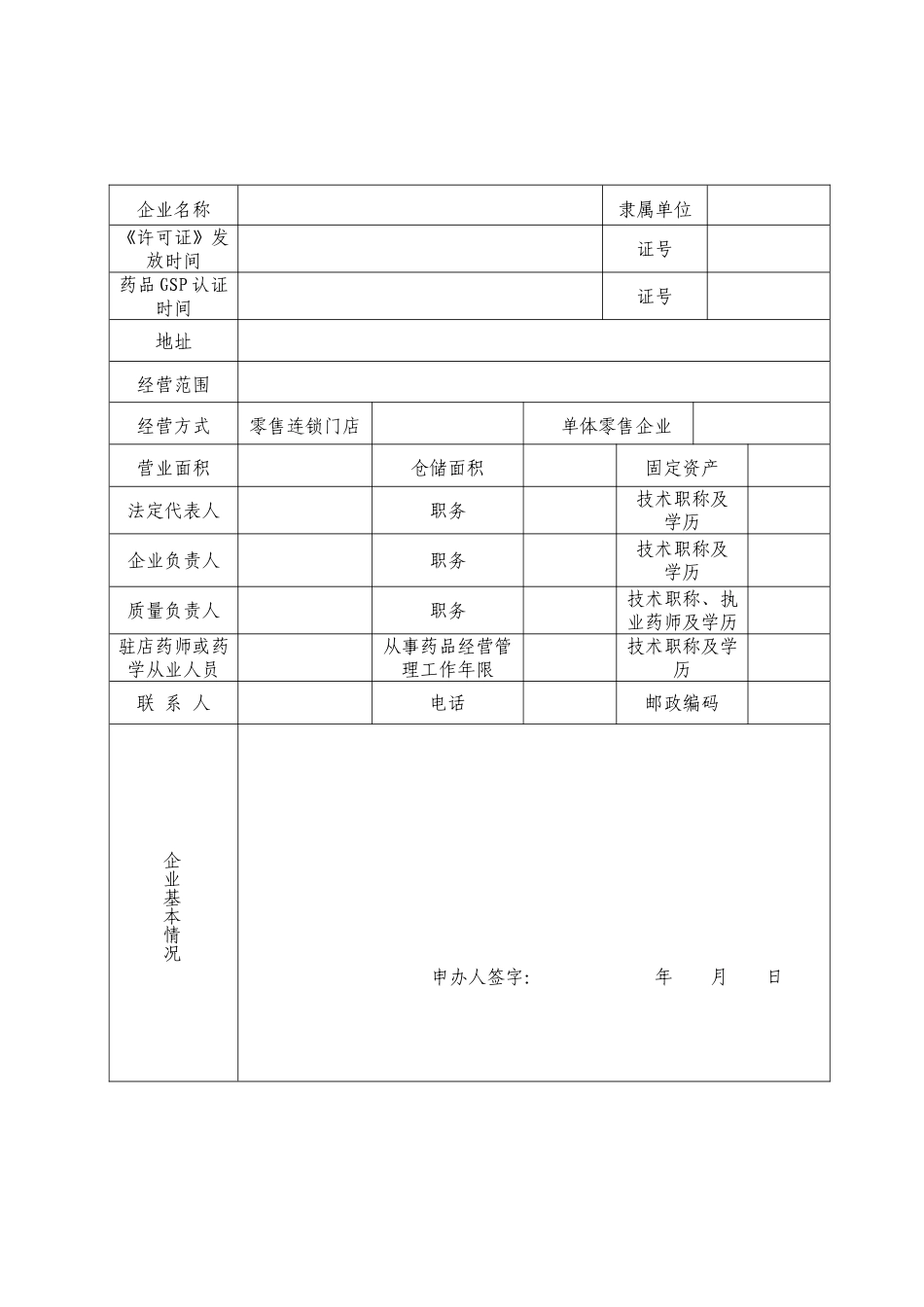 南充市药品零售企业连锁门店换发_第3页