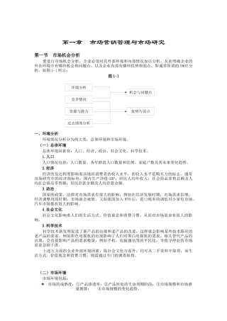 现代企业市场营销管理与市场研究报告