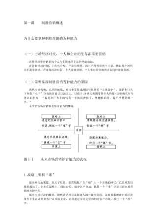 营销制胜的五种能力培训课件