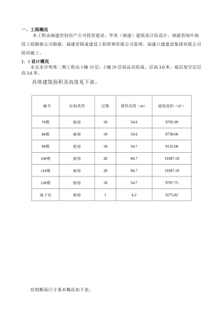 水岸明珠模板施工方案(正稿)