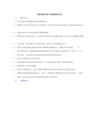 硬盘录像矩阵电视墙监控方案-硬盘录像矩阵电