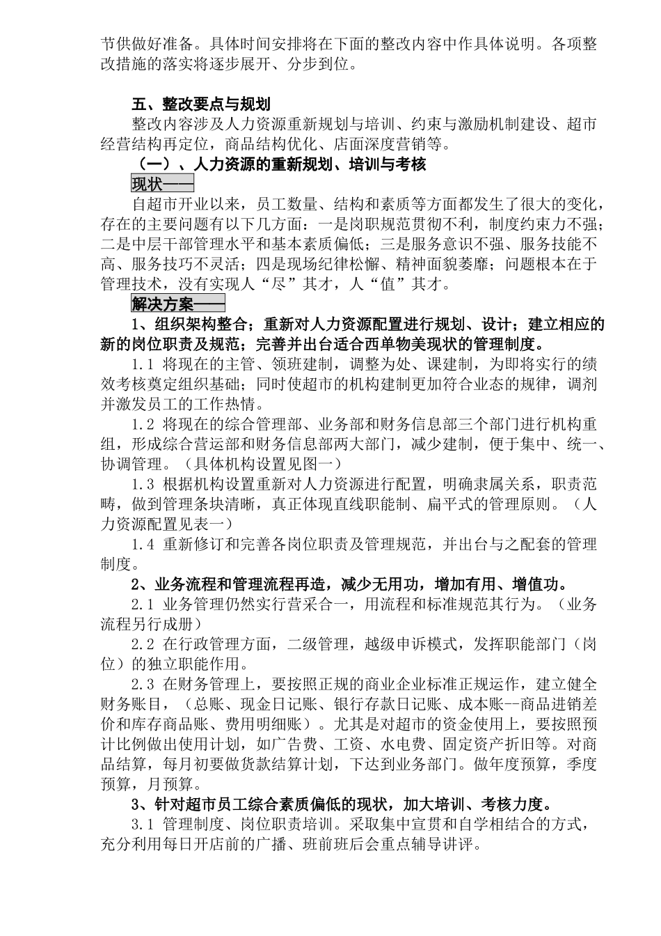 西单物美超市整改方案讨论稿_第3页