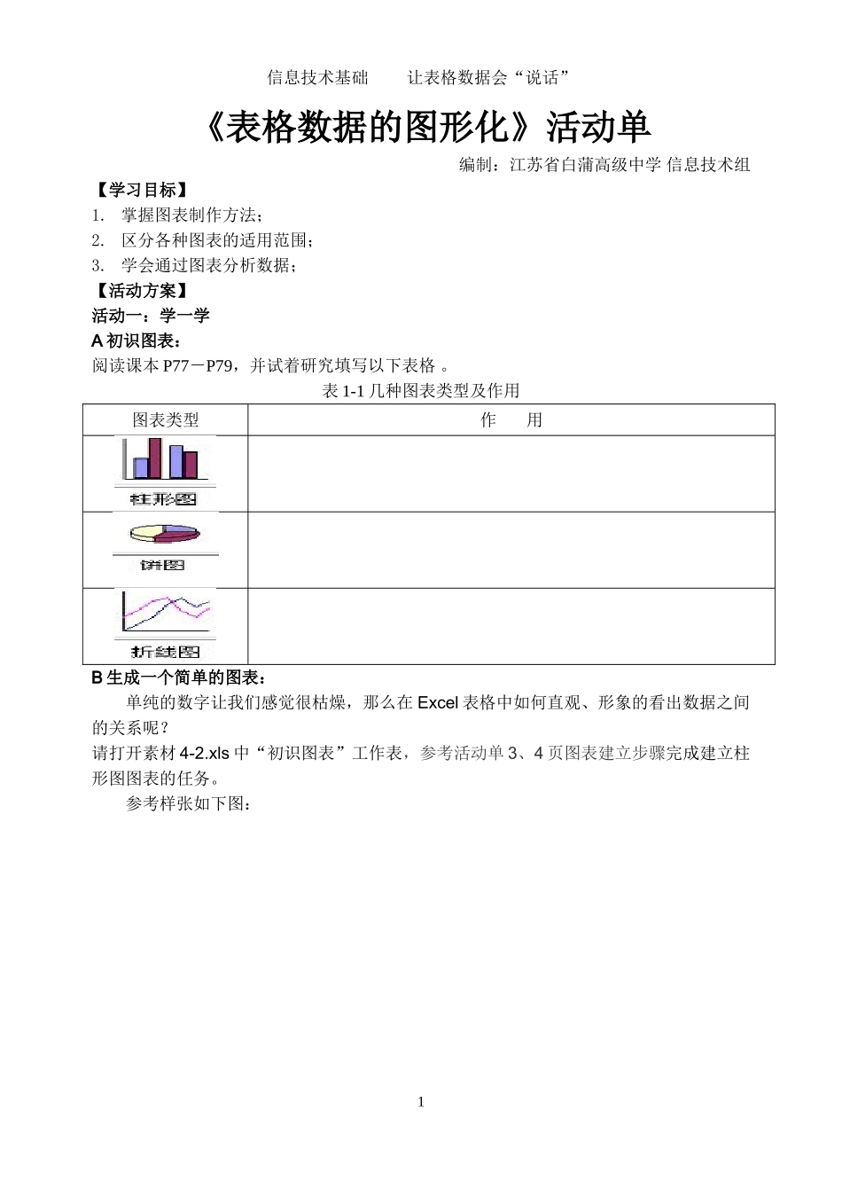 excel图表活动单_第1页