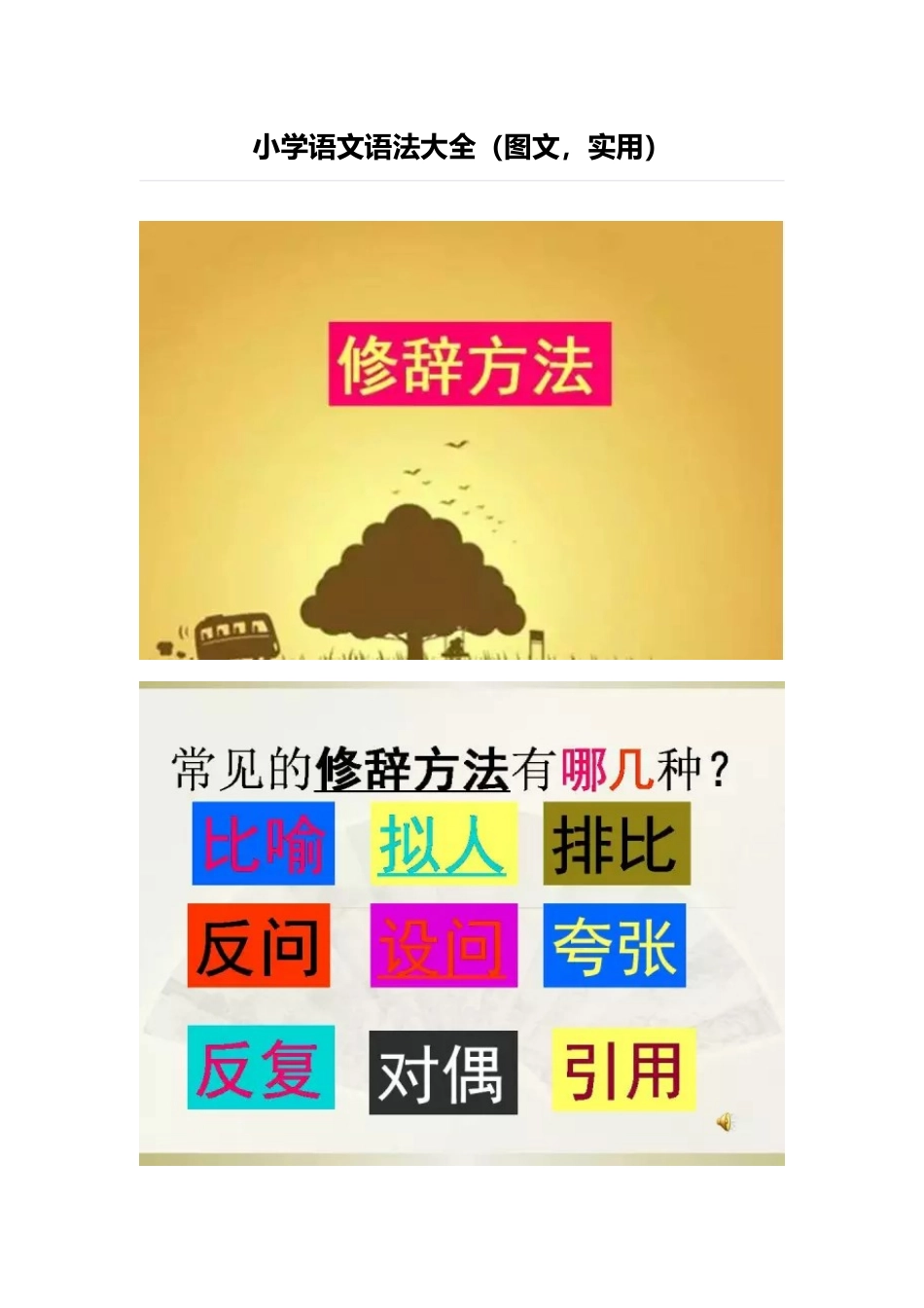 小学语文语法大全_第1页