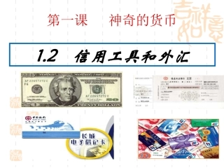 (中小学精品）信用卡、支票和外汇