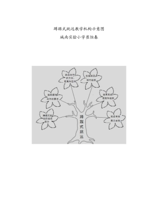 蹲踞式跳远树教学结构示意图