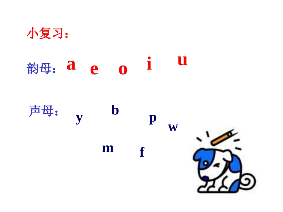 小学语文第一册拼音部分_dtnl课件_第1页