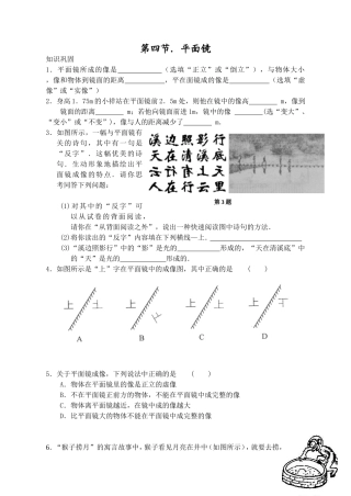 第四节．平面镜