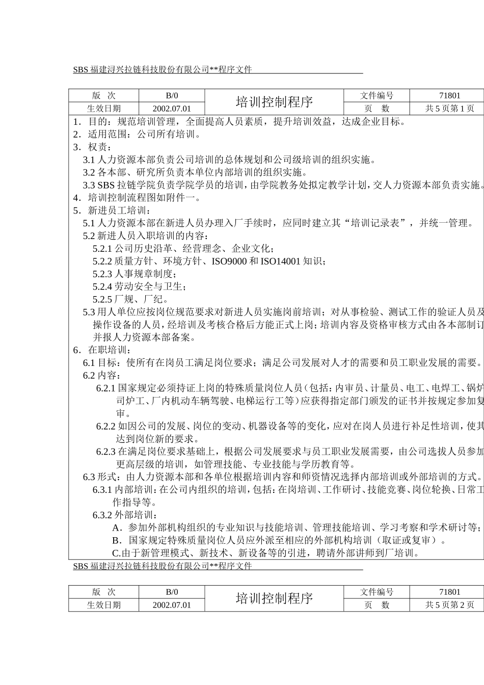 培训控制程序及权责_第2页