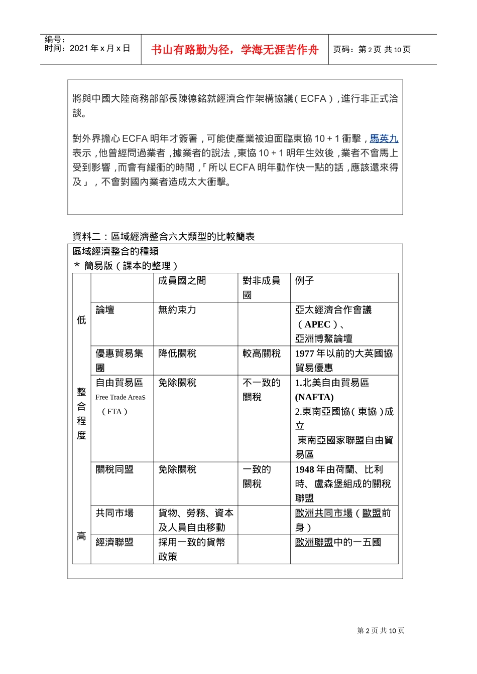 马总统证实ECFA将延签_第2页