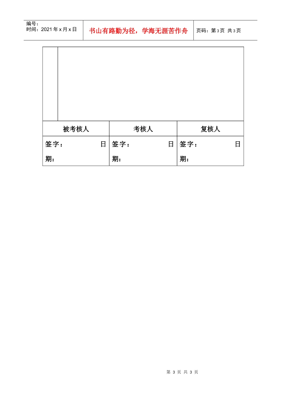 工程预算部经理绩效考核指标量表_第3页